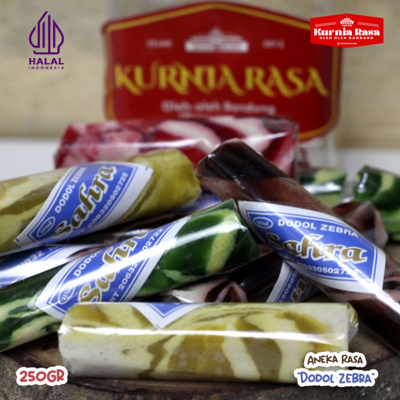 

Dodol garut zebra 4 rasa / dodol pandan strobery coklat duren