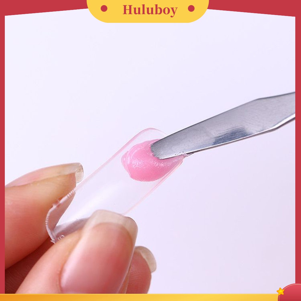 Huluboy Huluboy♡ 100pcsset Cetakan Extension Kuku Palsu UV Gel Untuk Nail Art