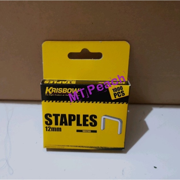 

KRISBOW REFILL STAPLESS ISI ULANG STAPLES 12MM 1000PCS MA17
