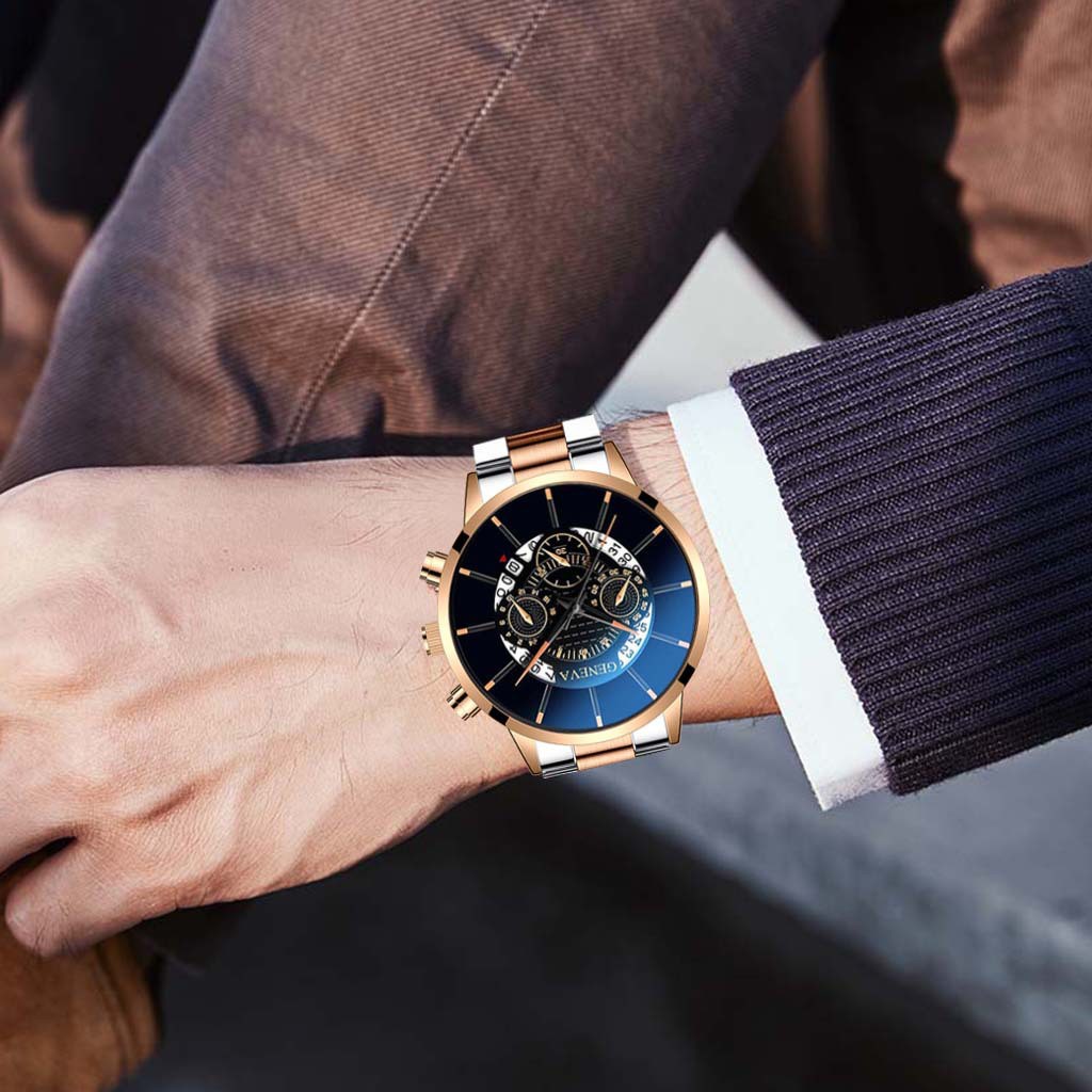 COD✅ Jam Tangan Pria Bisnis Mewah Gaya Kasual Import Aksesoris Arloji Watches Pria Sporty Anti Air Waterproof Kalender Tanggal Aktif Bercahaya Sangcakra- JG11