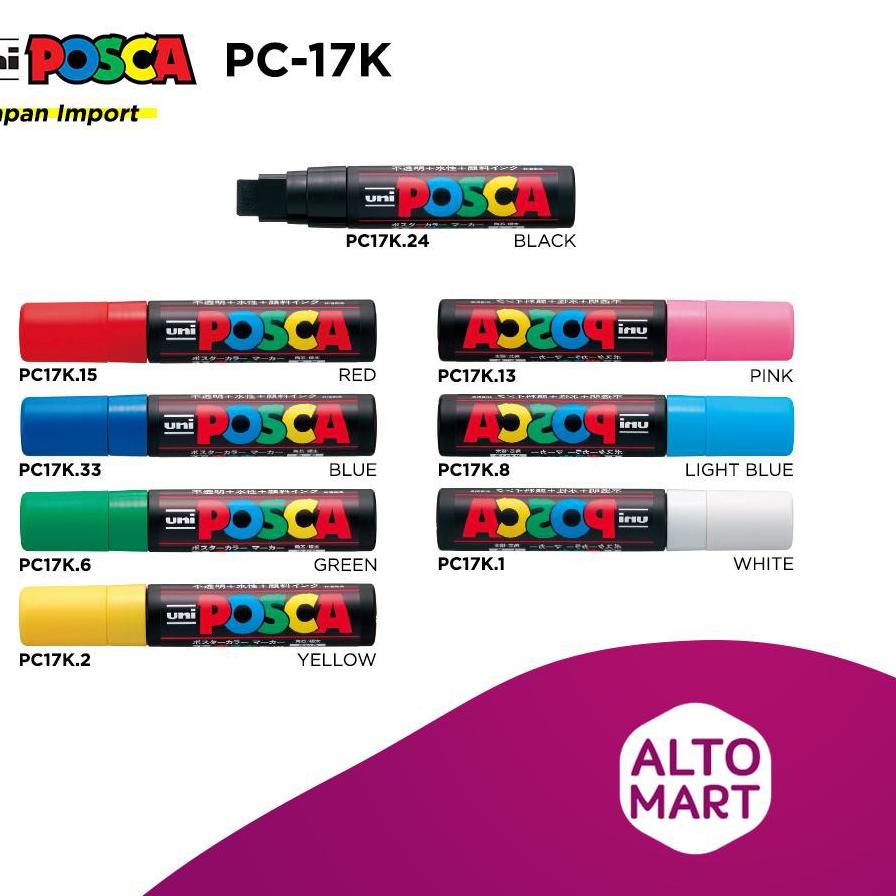 

GRATIS ONGKIR✅UNI POSCA PC-17K 15mm Extra Broad Tip Water Based Pen|RA1