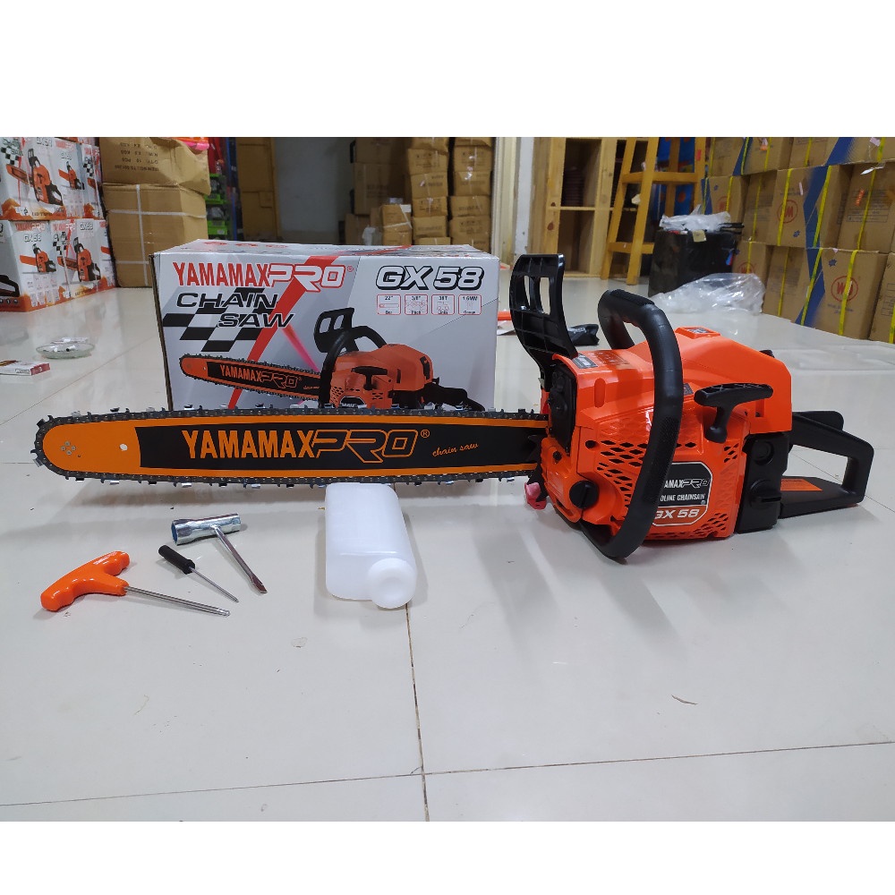 ChainSaw Yamamax Pro Gx 58 Mesin Gergaji ChainSaw 22 inchi | Mesin chain saw yamamax 22" inch GX58 G