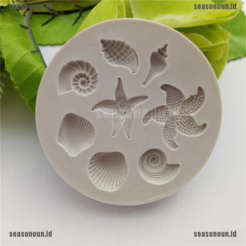 【sea】Ocean Biological Conch Sea Shells Chocolate Cake Silicone Mold Kitchen Tools