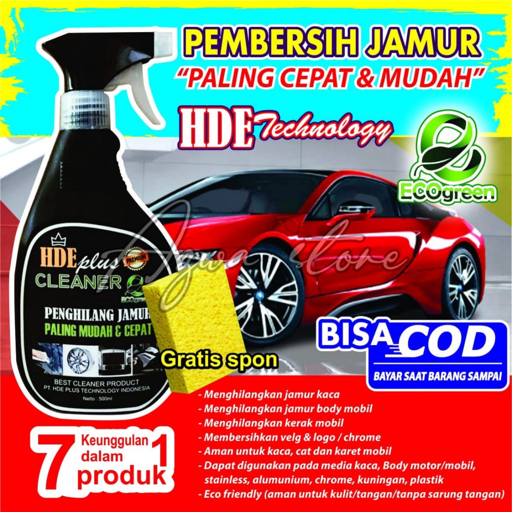 Pembersih jamur kendaraan cepat &amp; mudah ukuran 500 ml - Gratis spons