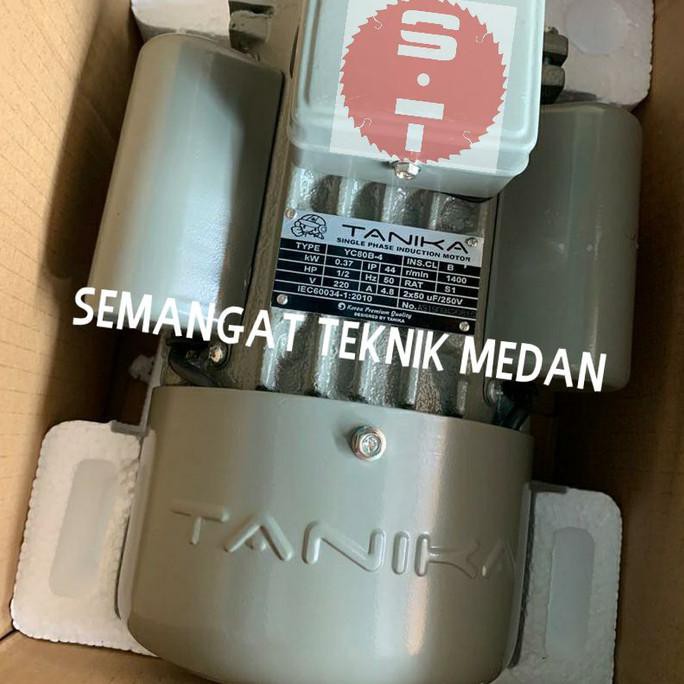 Siap Kirim Dinamo Elektromotor Listrik 1/2 Hp 0.5Hp Putaran Lambat 1 Phase Tanika Smtt1 Ori