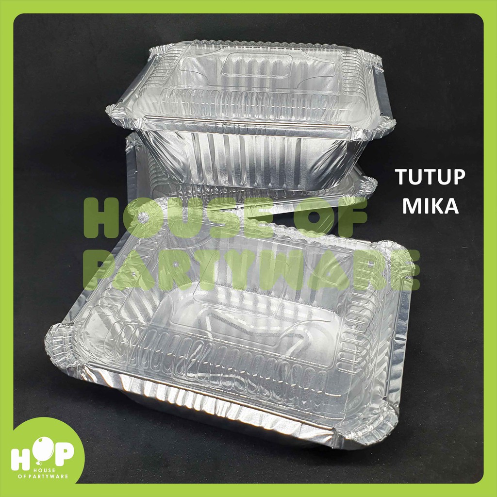 Alumunium Foil Cup BX 2551 / P435 + TUTUP / Loyang Milk Bun / Macaroni / Mentai Lagsana