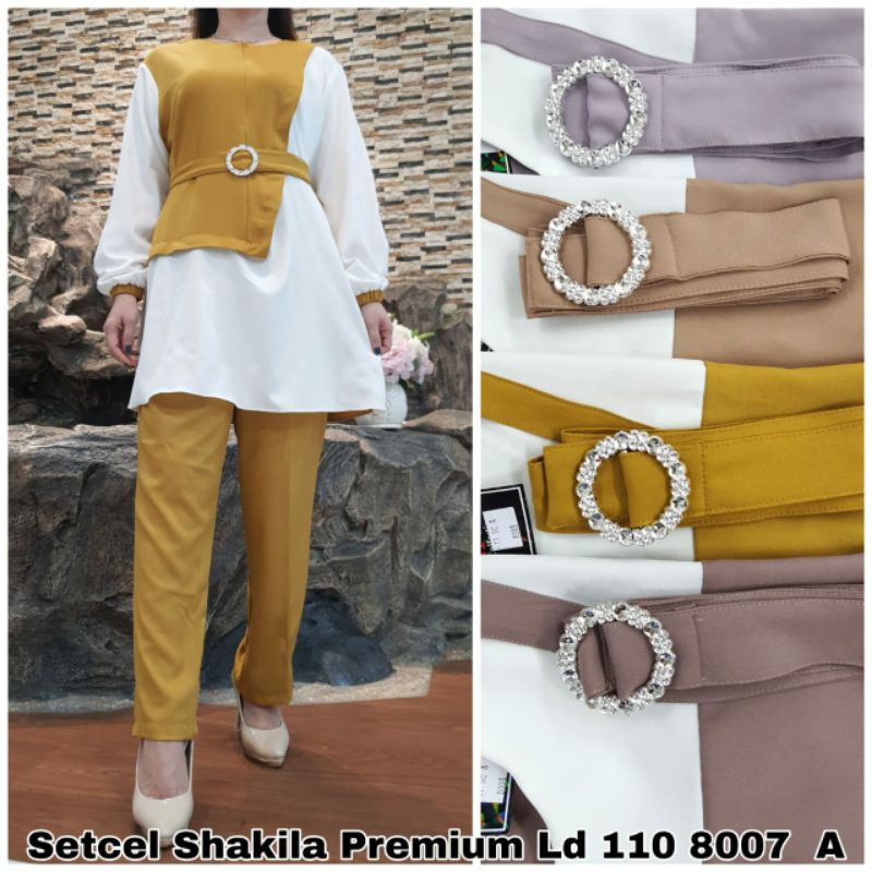 Setcel Tunik Shakila Premium oneset tunik shakila premium by CNT