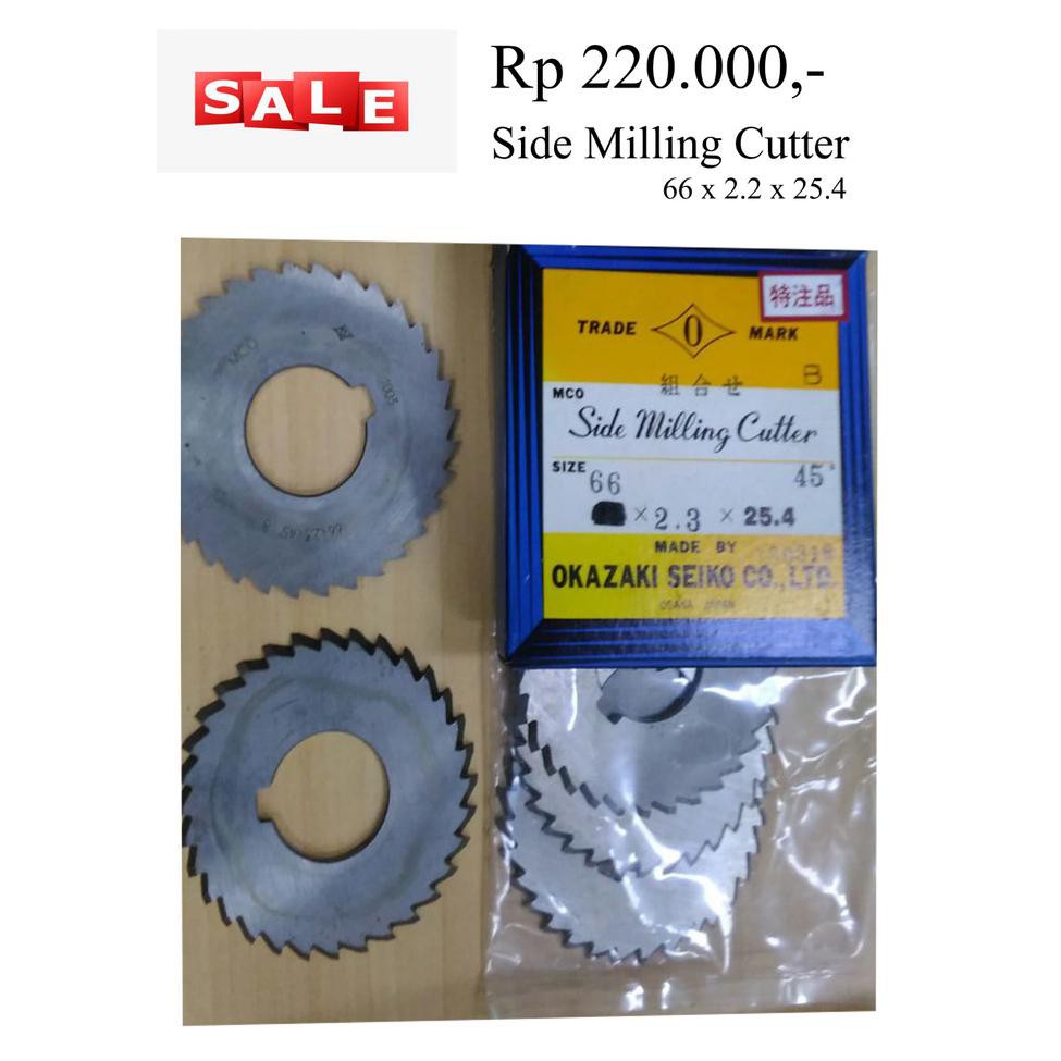 

Side Milling Cutter 66x2.3x25.4 Baru JAPAN OKAZAKI