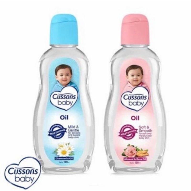 Cussons Baby Oil Ukuran 200 ml (100 ml + 100 ml)