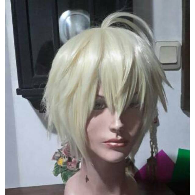 Wig base mikaela hyakuya pale blonde owari no seraph