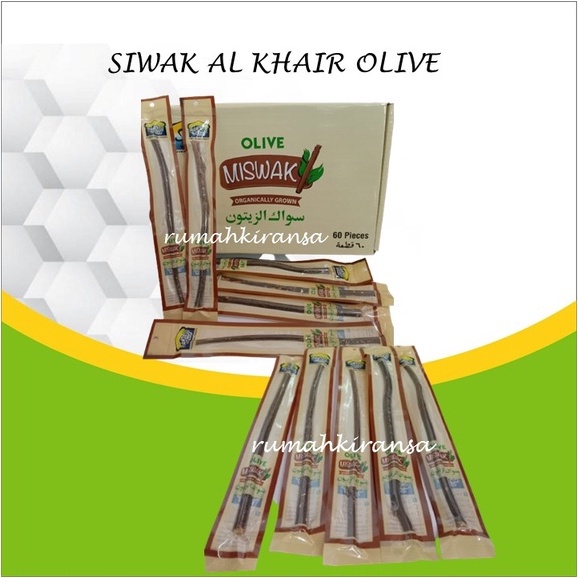 SIWAK MISWAK OLIVE AL KHAIR Kayu Zaitun Siwak Hitam