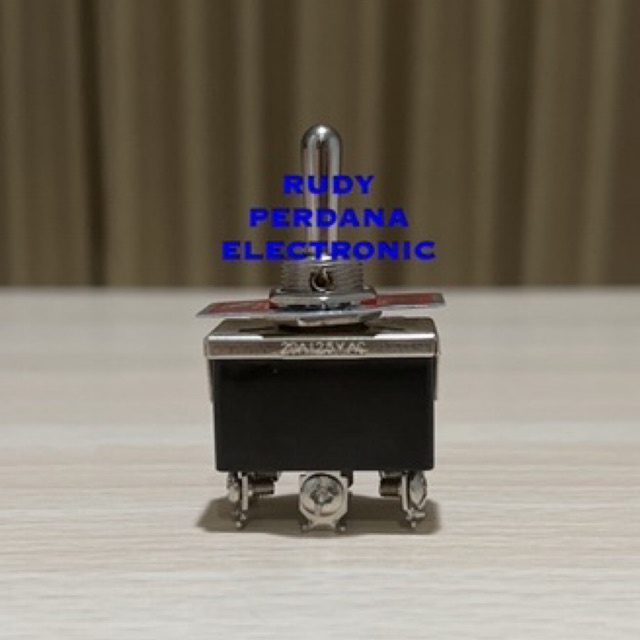 SWITCH TOGGLE SAKLAR TOGLE 6 PIN ON OFF (ON) 15A 250V 20A 125V SPRING MOMENTARY KN3C-213AAH