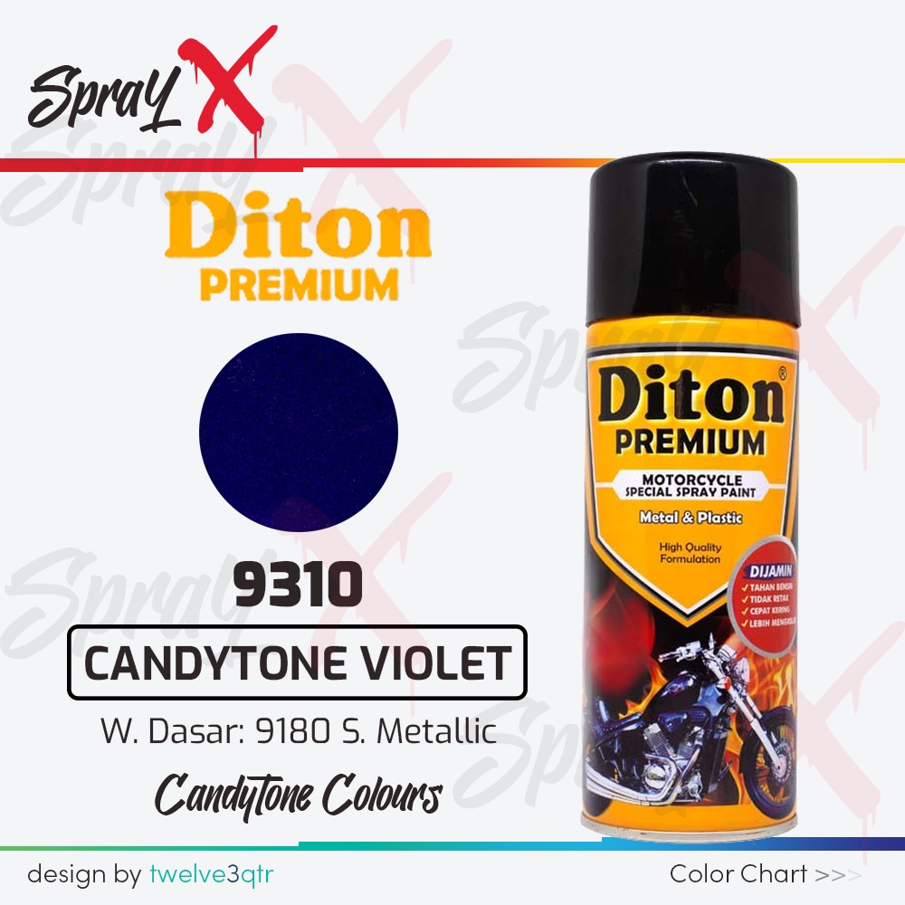 DITON PREMIUM CANDY TONE VIOLET 9310 / UNGU CANDY #9310 400ML - CAT SEMPROT