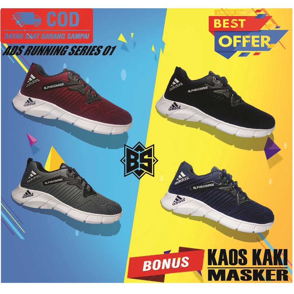 SEPATU OLAH RAGA PRIA WANITA / SEPATU OLAH RAGA MURAH BERKUALITAS  / SEPATU LARI (KK+M)