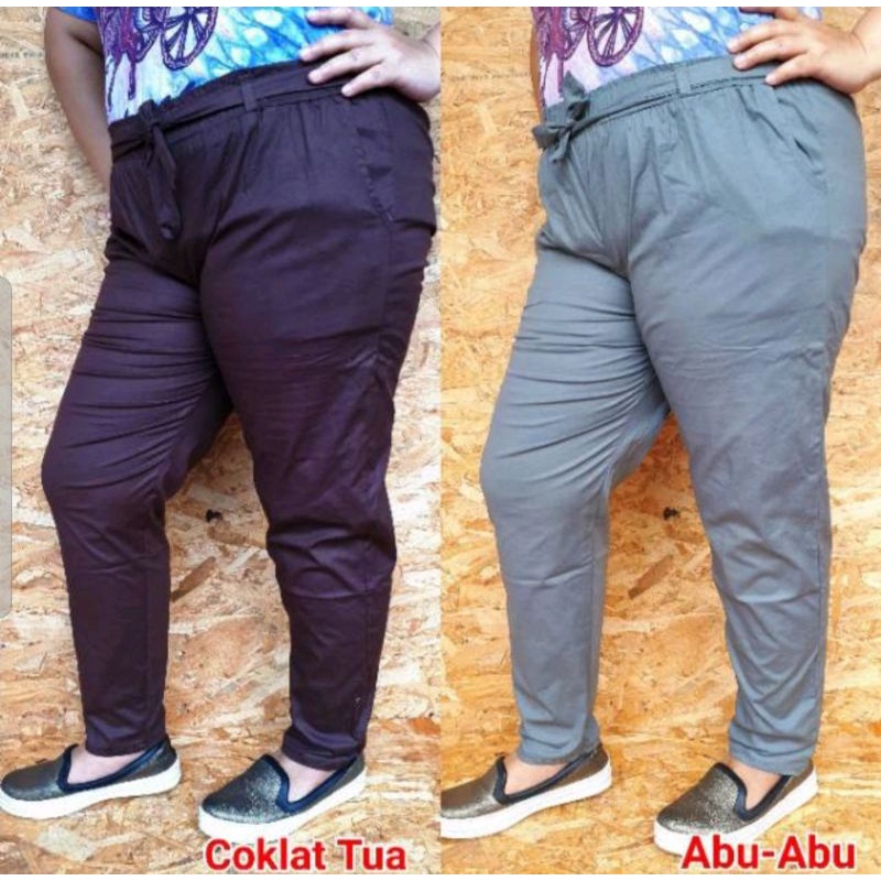 Celana Baggy Jumbo Stretch Premium/Celana Marsya Big Size