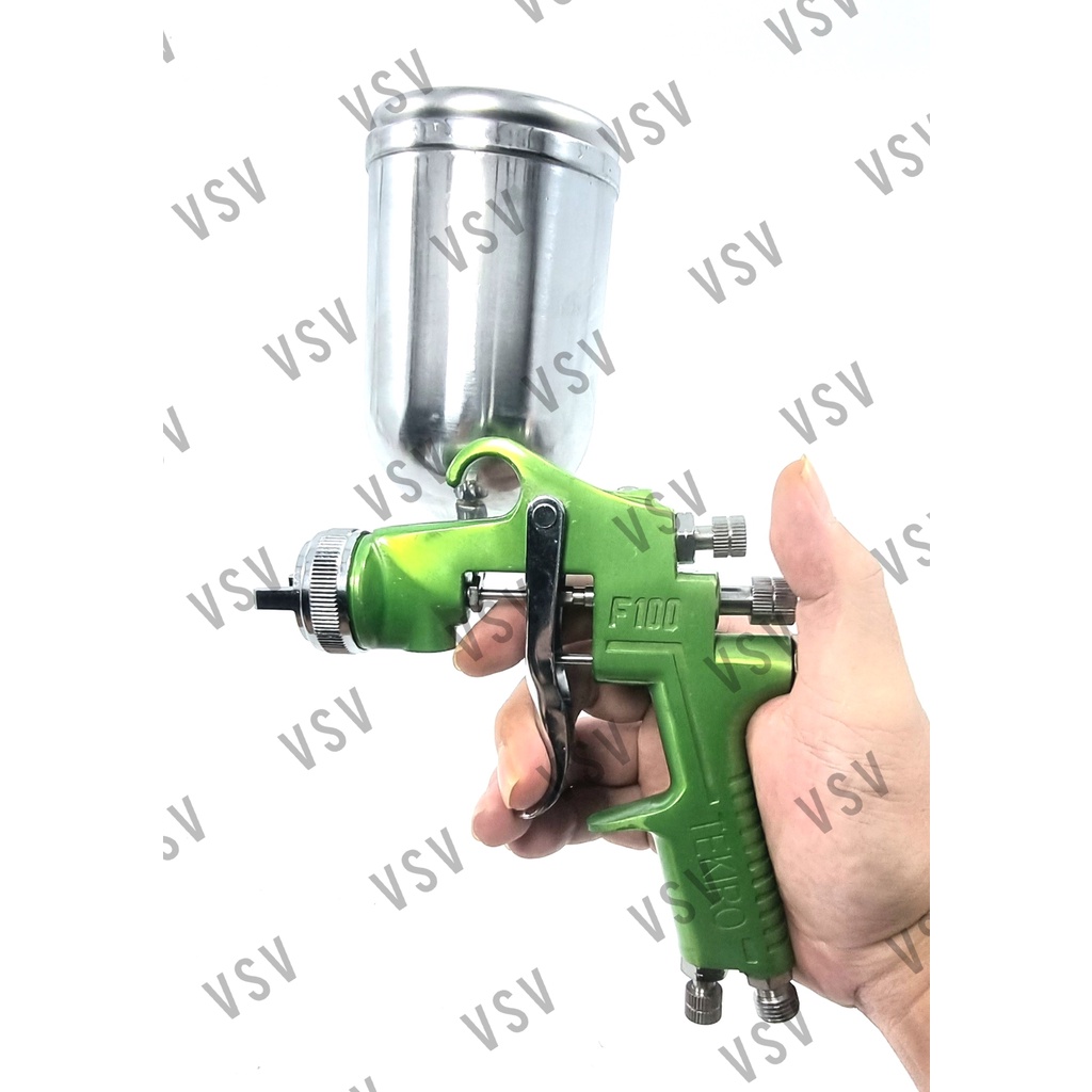 TEKIRO Spray Gun F100 G Semprotan Cat Spet Cat Tabung Atas Alat Semprot Cat