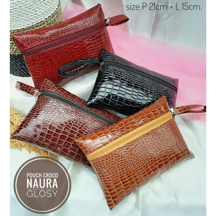 POUCH KOSMETIK CROCO NAURA