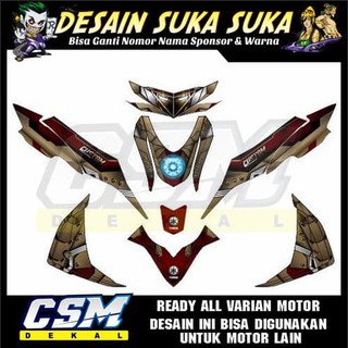 30+ Trend Terbaru Motor Modif Iron Man Pakai Stiker Skotlet - Sticker Fans