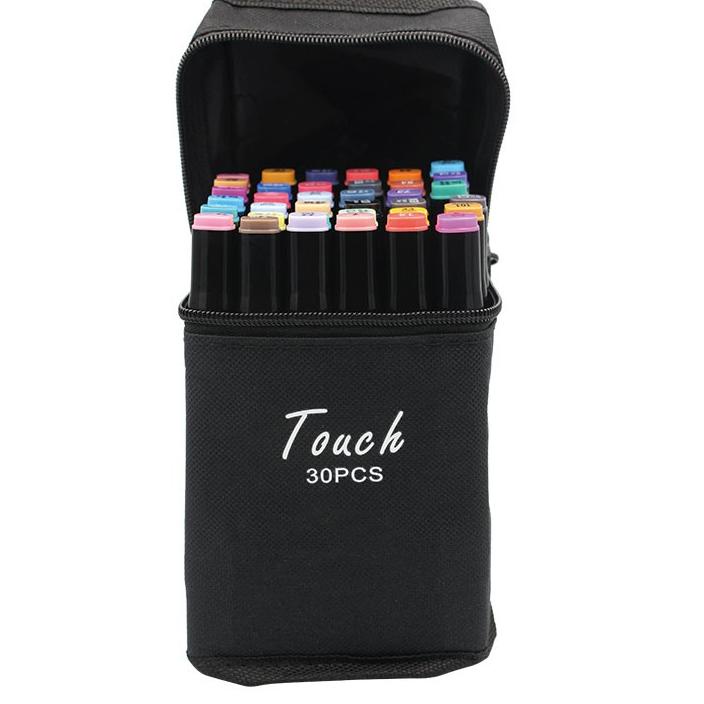 

6AH Touch Spidol Dual Side Fine Art Marker 24 / 30 / 40 / 48 / 60 / 80 / 168 / double headed marker set Multi Color➙♒ (Stock Banyak)Diskon ➙