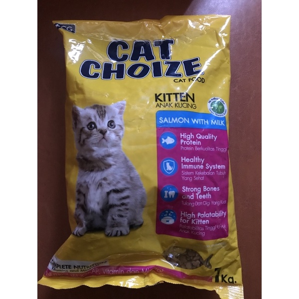 CAT CHOIZE Kitten Salmon Kuning 1 kg