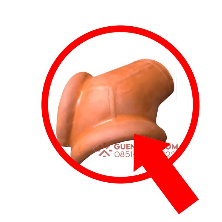 Genteng Keramik Jatiwangi Morando Natural Nok Triway