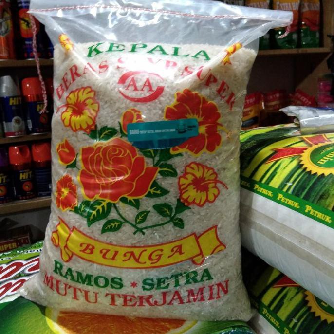 

Ready Stok beras setra ramos cap bunga 5kg Terlaris