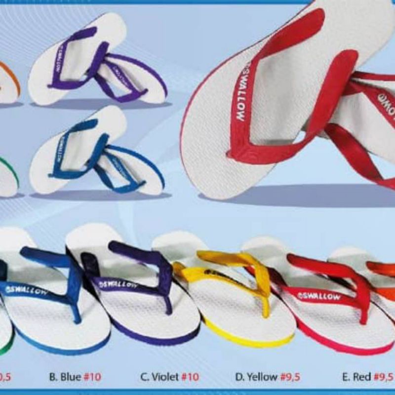 Sandal Swallow jepit suwalo ORIGINAL warna  (Size 9-10,5)