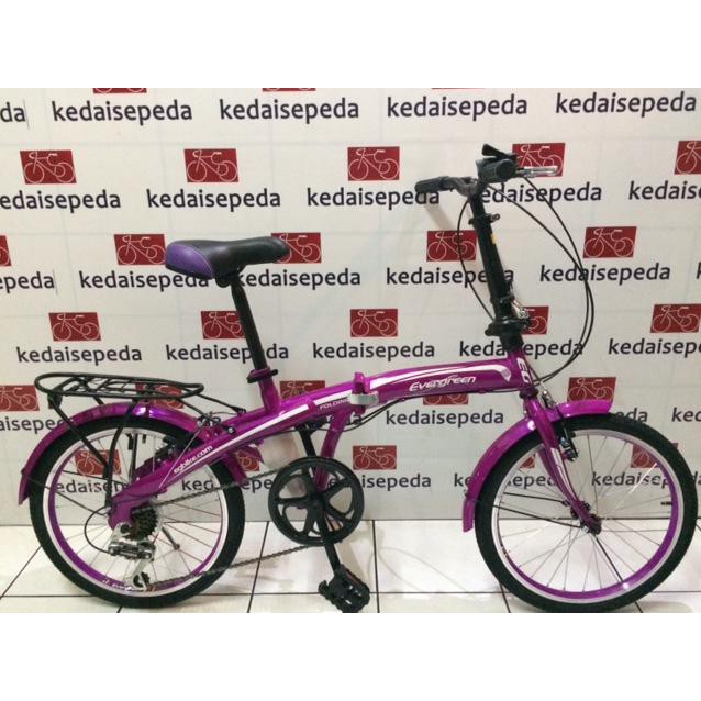 Sepeda Lipat Evergreen 20 Rem Vbrake
