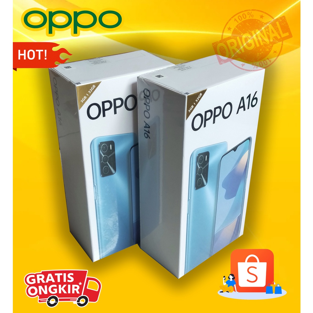 Promo Hp OPPO A16 3/32Gb Garansi Resmi
