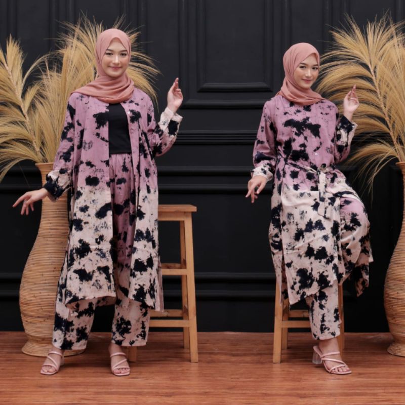 GAMIS TWILL BAHAN RAYON JUMBO