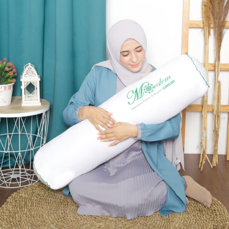 Moeslem Bantal Bulu Angsa Sintetis Uk 45x65 1000 Gram [ 1Kg ]