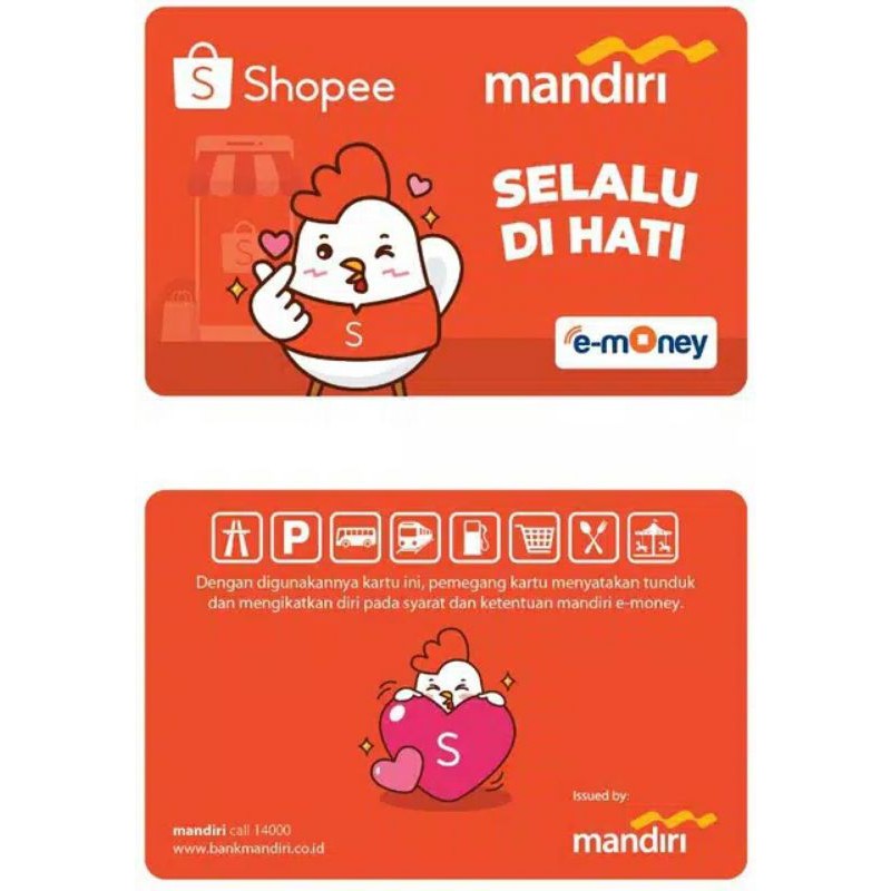 eMONEY Card MERCHANDISE ORI /Like eTOLL Tapcash Flazz or Brizzi