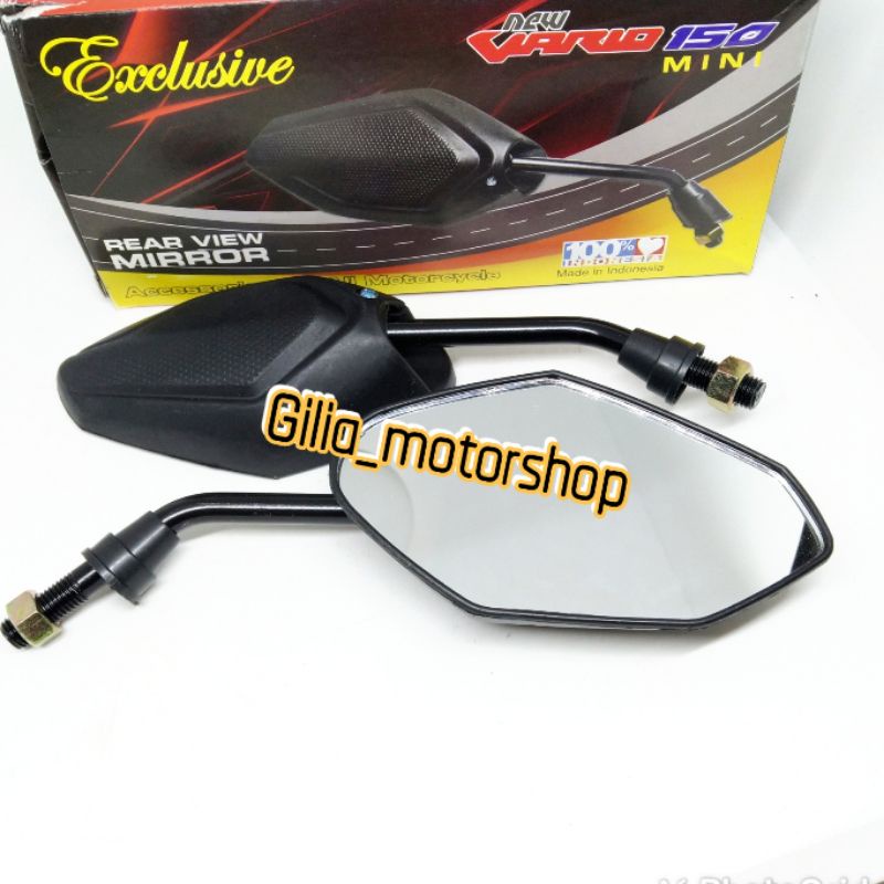 spion Mini Model Vario 150 Full Black Exclusive Universal Honda