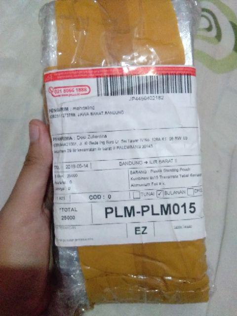 Plastik Standing Pouch Kombinasi 9x15 Transmatz Tebal Kemasan Alumunium Foil 9 X 15 Zipper Klip