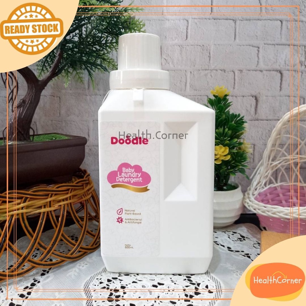 Doodle Baby Laundry Detergent 600mL / Detergen Cair Laundry Bayi Natural Plant Based