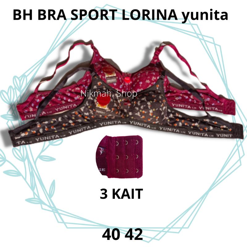 BH BRA SPORT LORINA yunita HAK 3 DAN HAK 2