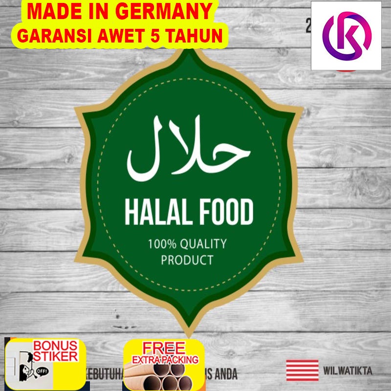 

Terlaris Sticker Safety Sign Halal - HL-2