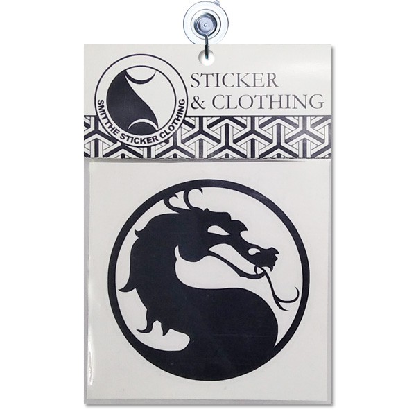 Stiker Mortal Kombat Logo MK Cutting Sticker aksesoris Mobil Motor