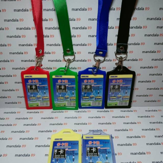 

PAKETAN ID CARD HOLDER 2 SISI & TALI KAIL 2 cm