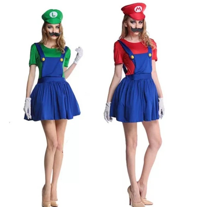 SUPER MARIO BROSS costume cosplay halloween kostum wanita dewasa