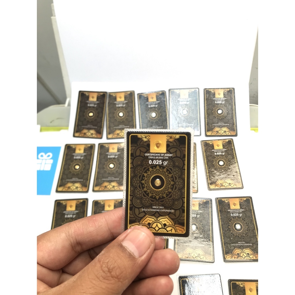 MINI GOLD 0.025 gram 24K, CARA MUDAH MENABUNG EMAS GARANSI BUYBACK. BISA TUKAR EMAS ANTAM