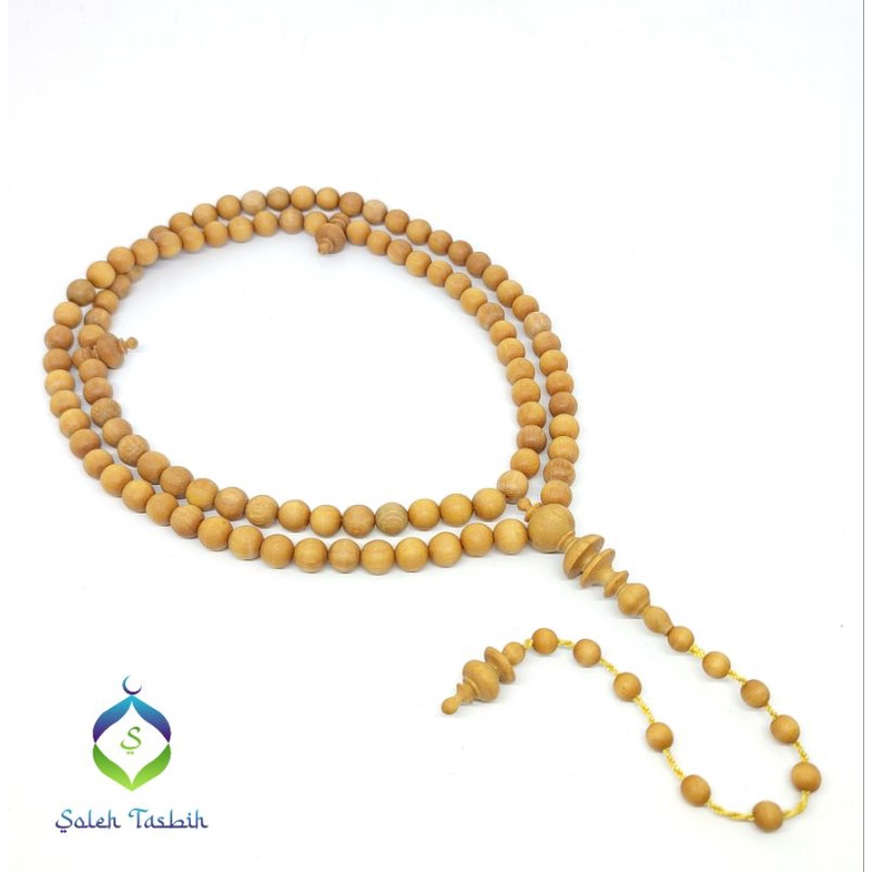 Tasbih Kayu Cendana Size 8mm, Motif Bulat_Cendana Wangi Alami