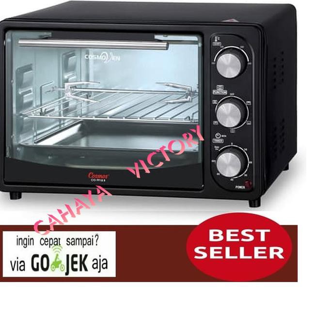 (╯ ͡❛ ͜ʖ ͡❛)╯┻━┻ OVEN LISTRIK LOW WATT COSMOS CO-9918R - 18Ltr With Rotisserie 600W ≤