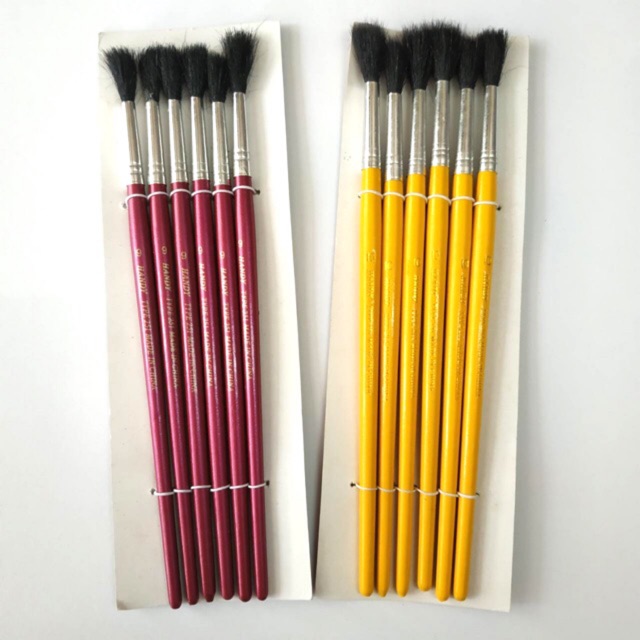 

Kuas Lukis Cat Air No. 9 & 10 isi 6 pcs