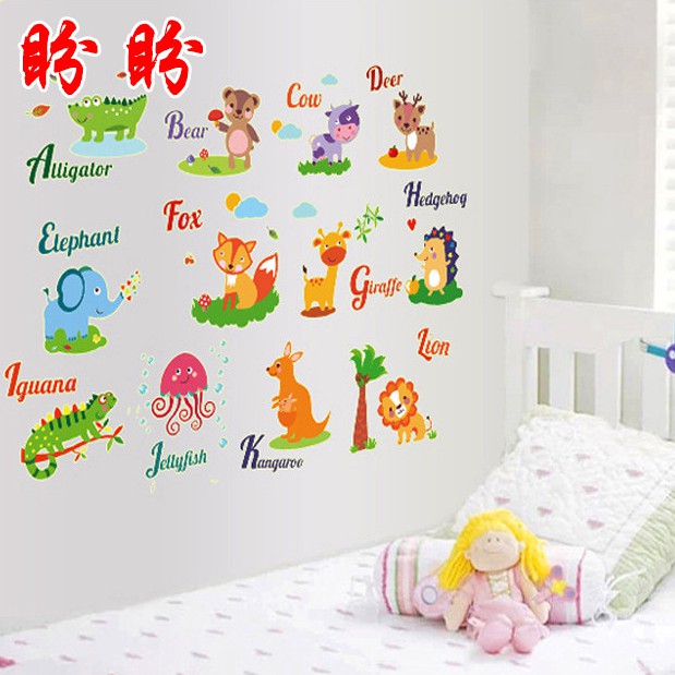 RELIZA WALL STICKER | STIKER DINDING ANIMAL GLOW IN THE DARK HEWAN ABQ9613