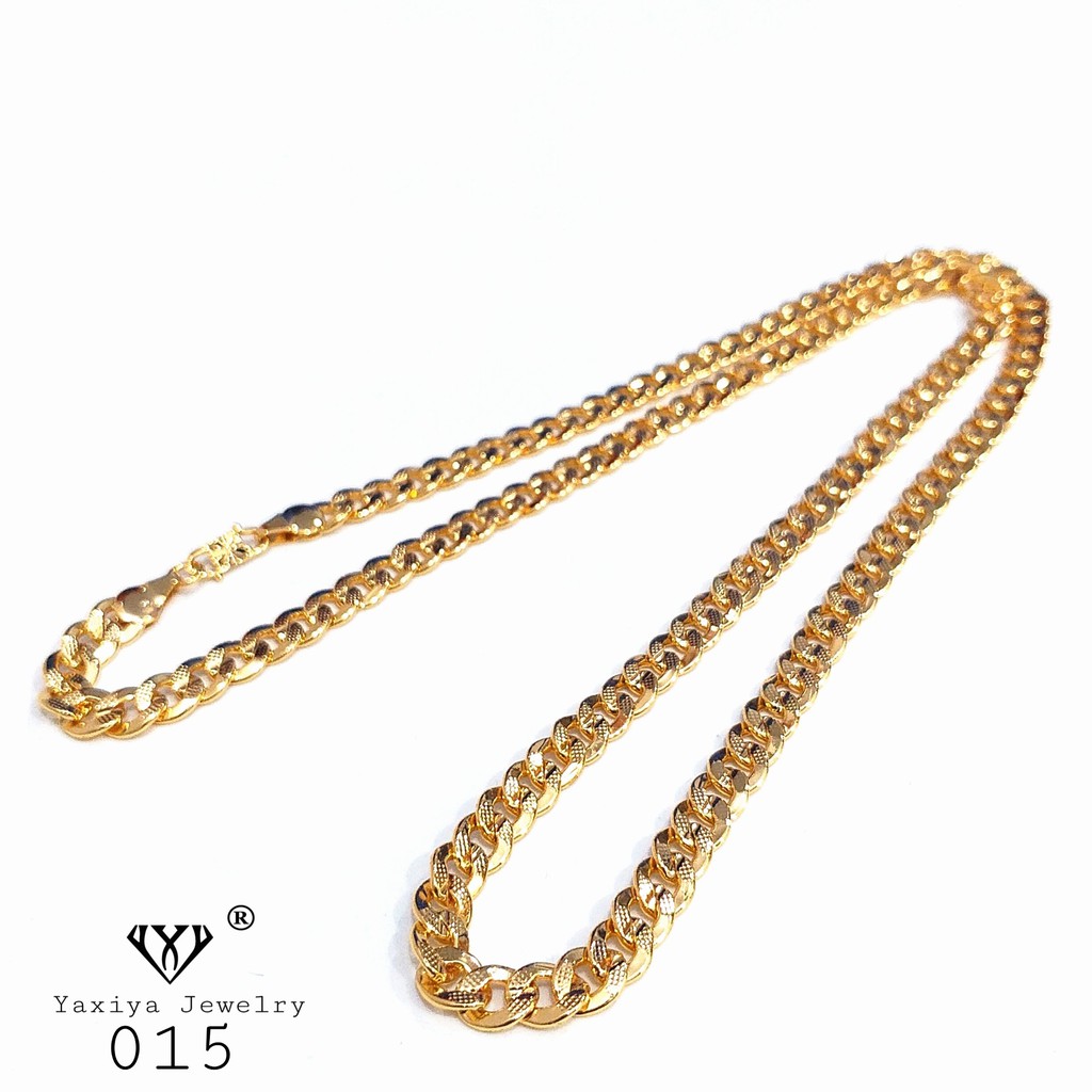 

Kalung Rantai Emas Perhiasan Lapis Emas 18K Yaxiya Jewelry 015