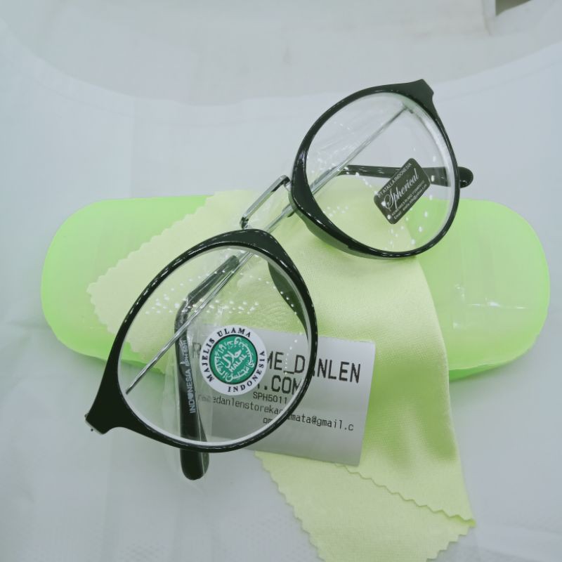 KACAMATA LENSA MINUS MODEL OVAL BULAT BESAR KHUSUS UNTUK RABUN JARAK JAUH'SUPER FOKUS UNISSEX PRIA M