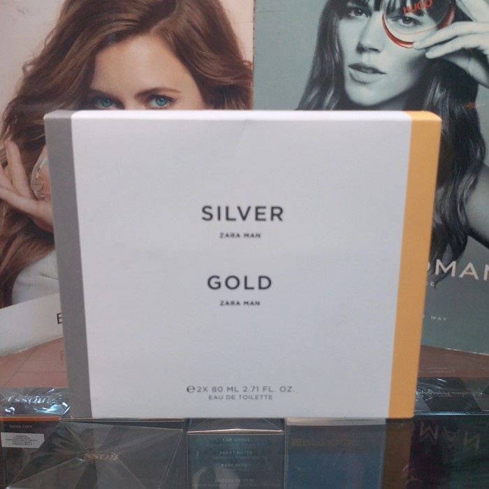 Original Parfum Zara Man Silver dan Zara Man Gold Isi 2pcs