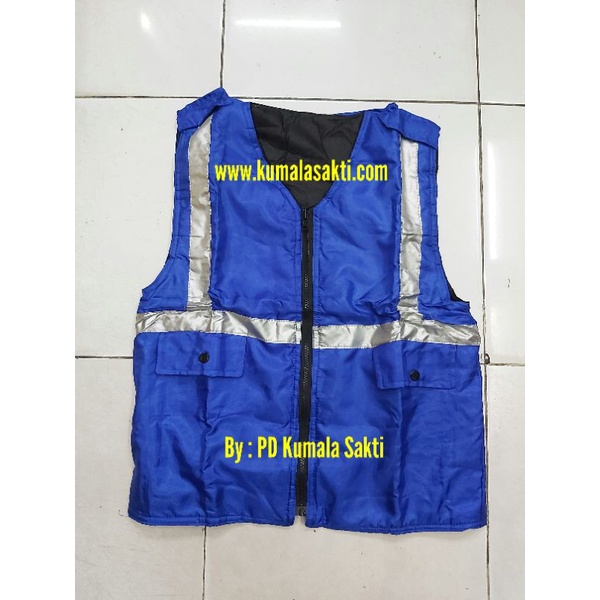 Rompi Proyek Parasit Oren - Hijau - Biru Polos | Rompi Parkir | Rompi Safety | Rompi Touring | Rompi Vest | Rompi Lapangan Oren Hijau Biru | Sepatu Safety | Helm Proyek