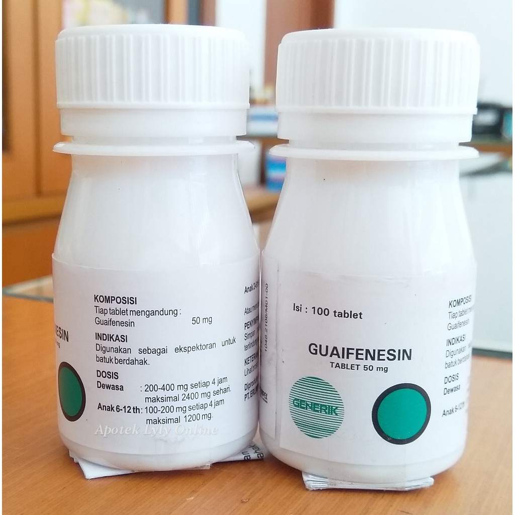 Guaiafenesin Guaifenesin GG Botol 100 Tablet